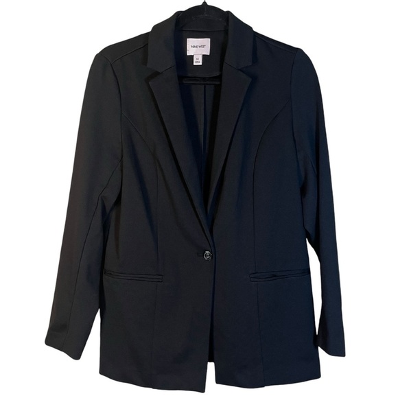 Nine West Ponte Knit Single-button blazer size M - Picture 4 of 13